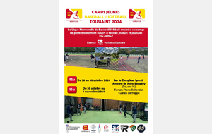 Clôture des inscriptions aux Camps Jeunes 12U et 15U  ce mercredi !